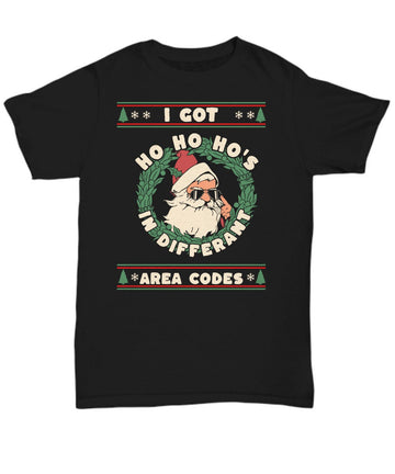 I got ho's funny santa t-shirt