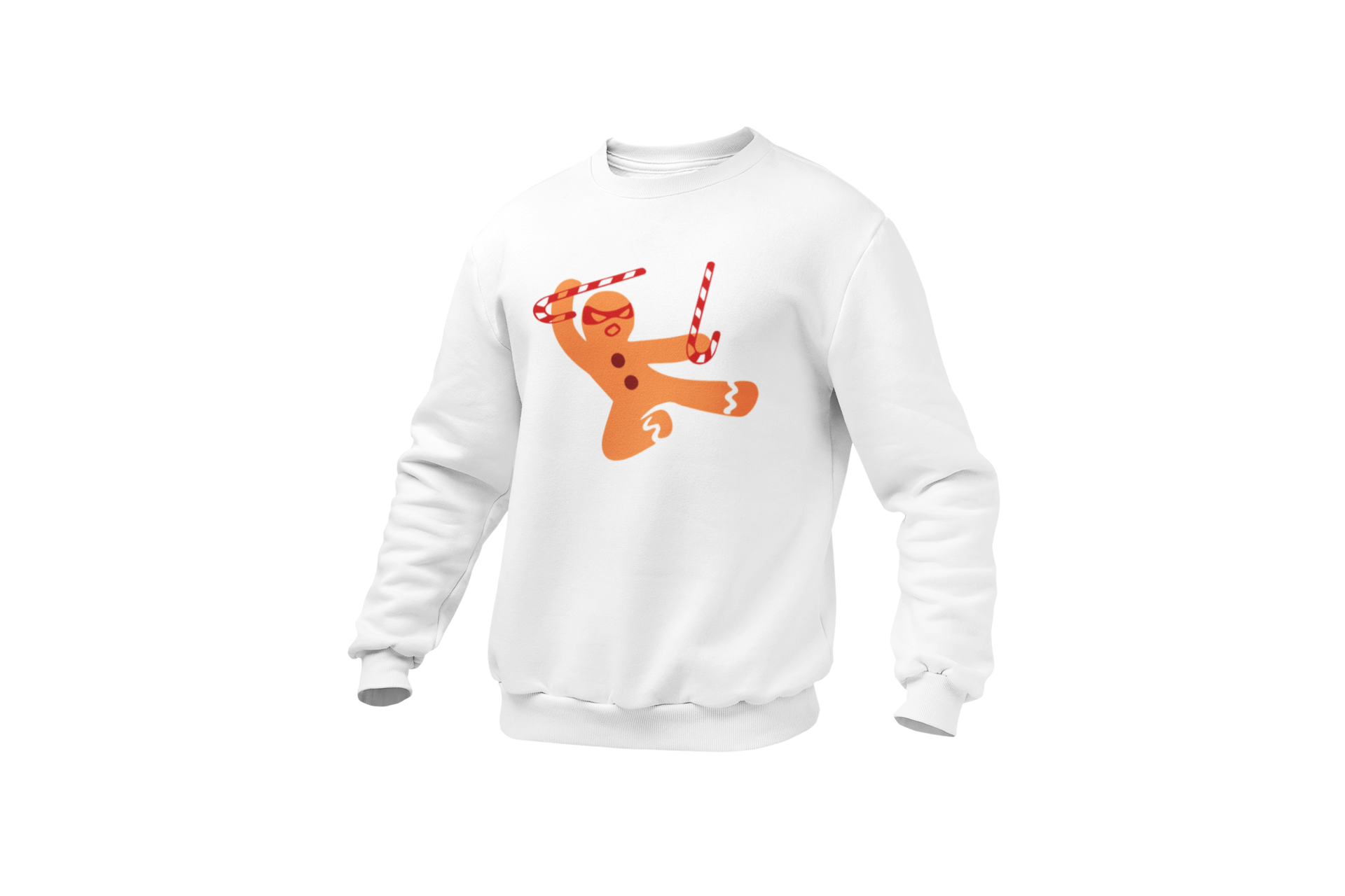 Ninja Gingerbread Man Christmas Sweatshirt