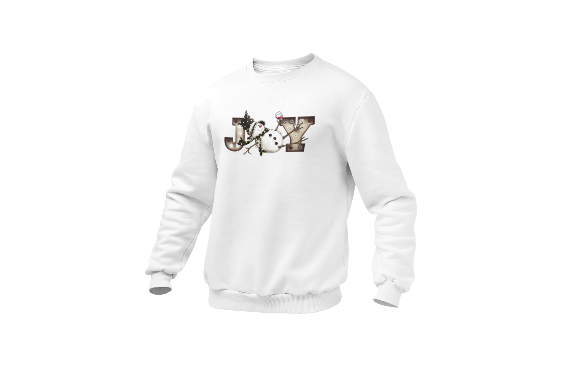 Joy Drunk Snowman Sweatshirt