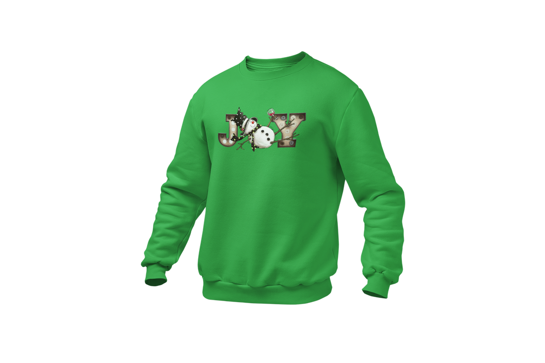 Joy Drunk Snowman Sweatshirt